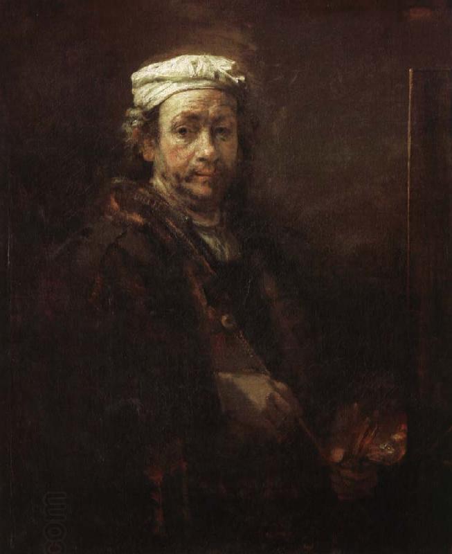Rembrandt van rijn Easel in front of a self-portrait China oil painting art